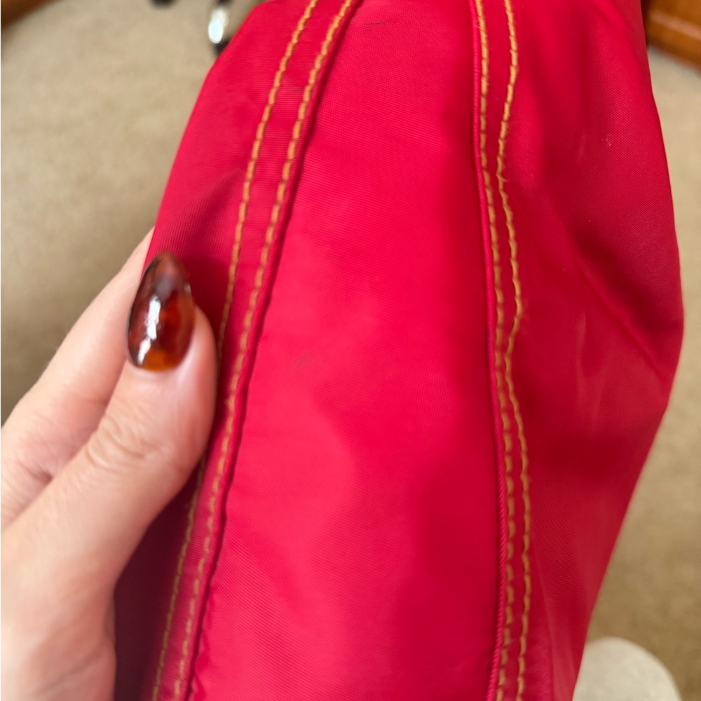 Vintage Ralph Lauren Purse Red Polo Jeans Co Sequin American Flag - Picture 12 of 13